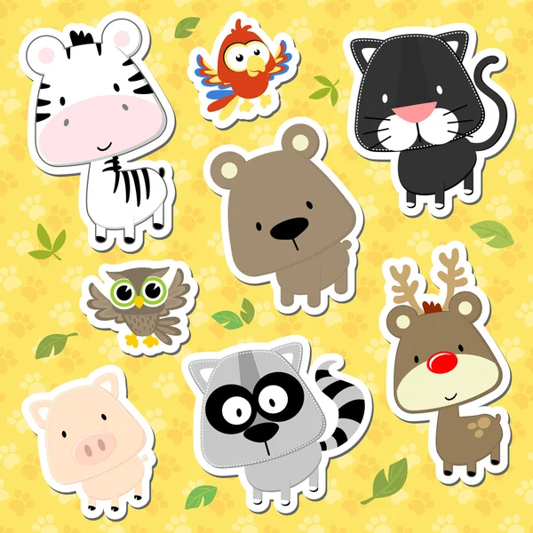 Cute baby animals cartoon vector collection