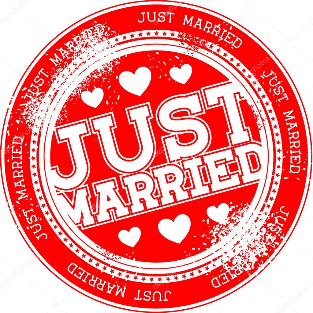 Just married grunge stamp vector — Stock Vector © hayaship #31747365