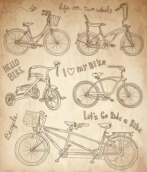 Vintage bicycle set
