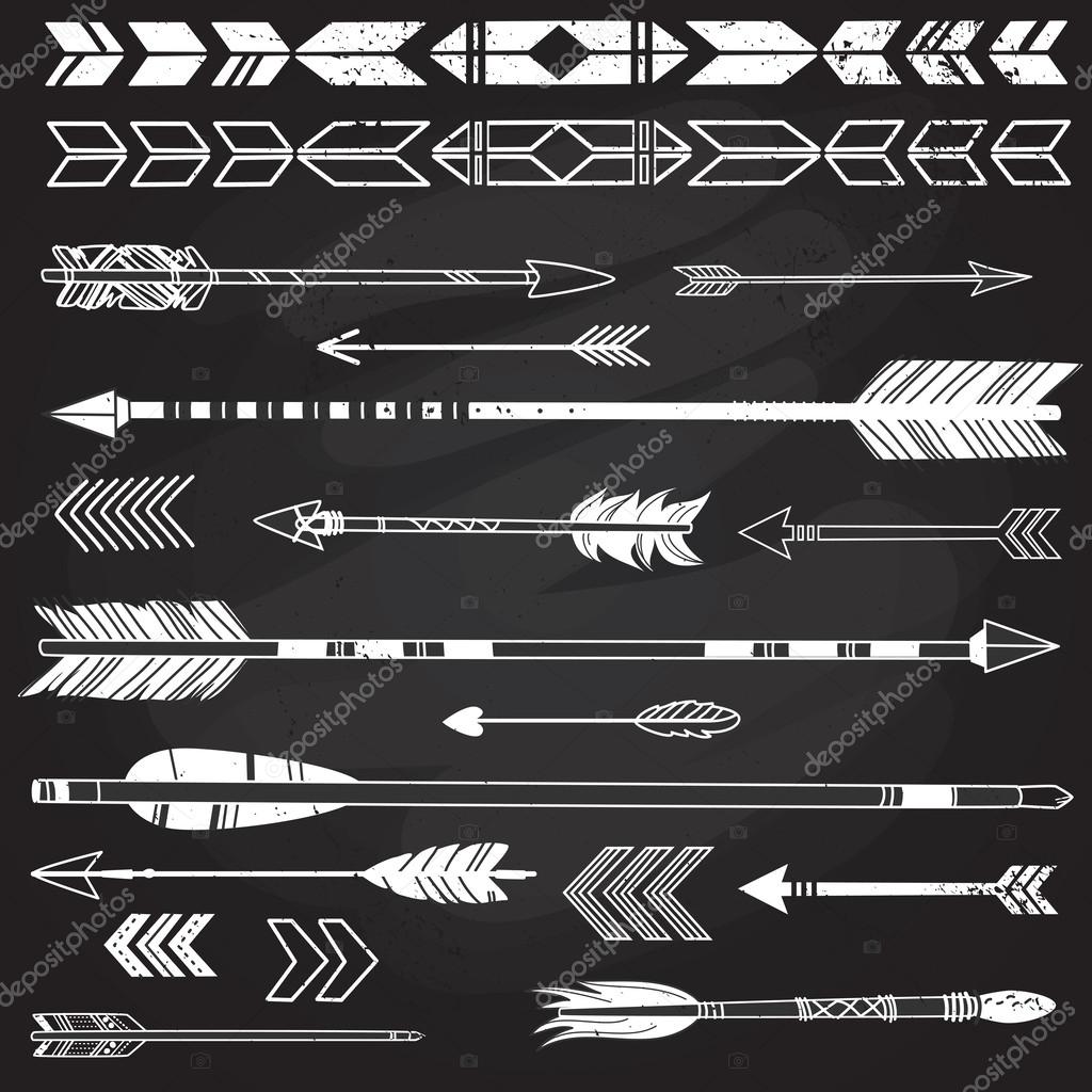 Hipster arrows — Stock Vector © AlisaFoytik #34055709