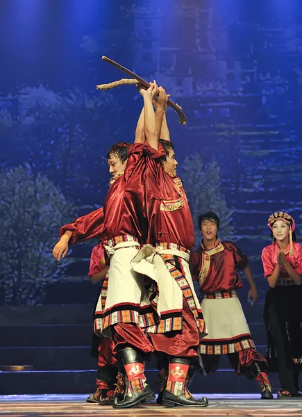 Tibetan ethnic dancers