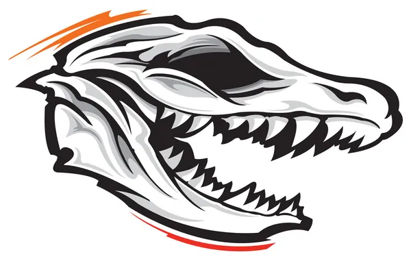 Vector illustration of Dinosaur skull — Stock Vector © SlipFloat #32321433