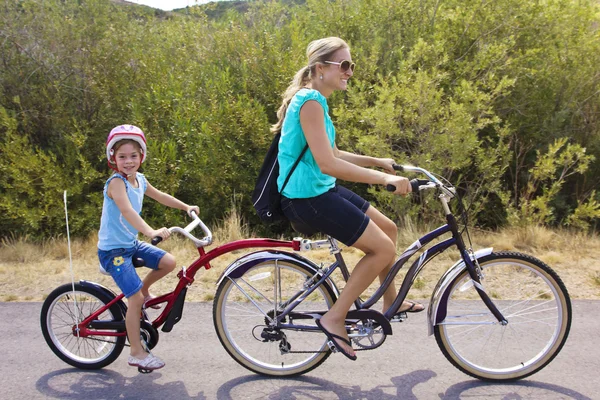 Family Enjoying a Bike Ride
