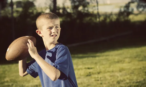 Young Football Player quarterback