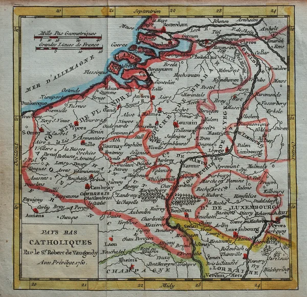 Original antique Netherlands map