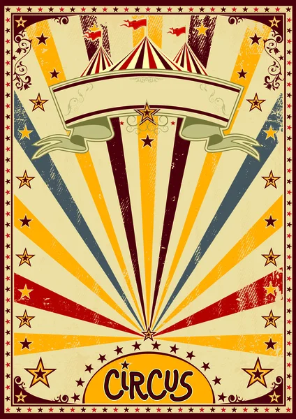 Circus. A retro circus background for a poster with a grunge texture