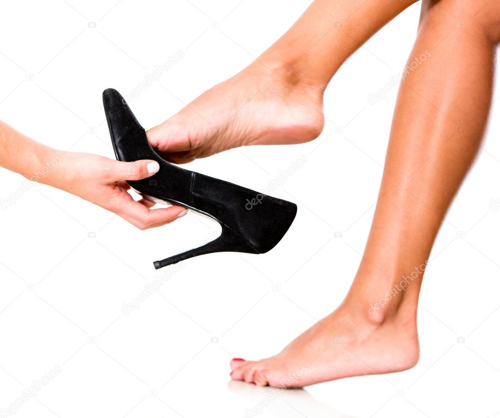 穿高跟鞋的女人