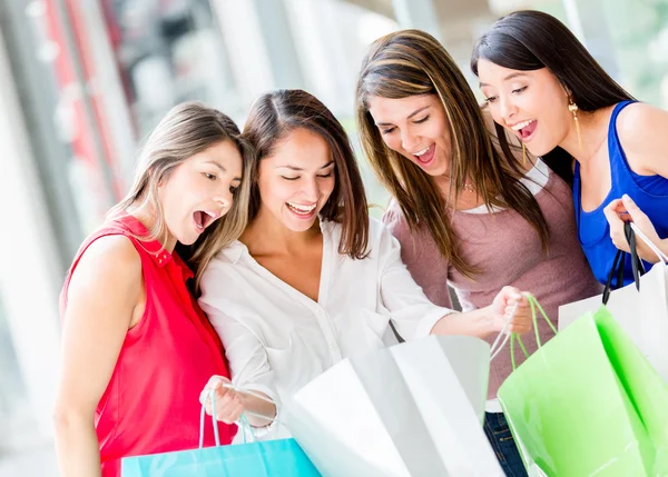 Group of female shoppers Group of female shoppers