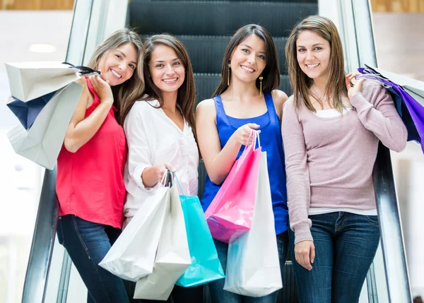 Girls at the shopping center Girls at the shopping center