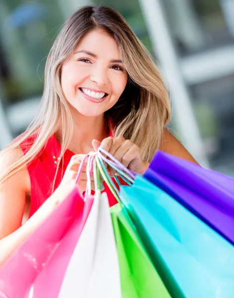 Happy woman shopping Happy woman shopping