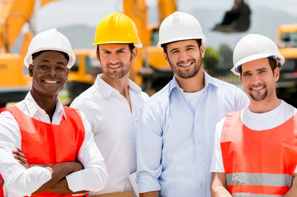 Group of construction workers