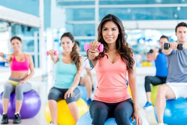 Group of people at the gym