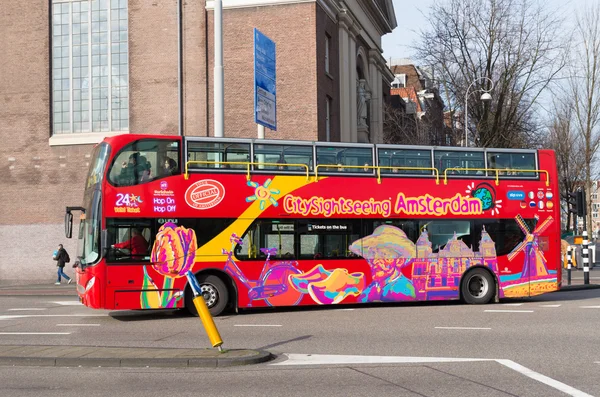 Tourist bus in amsterdam