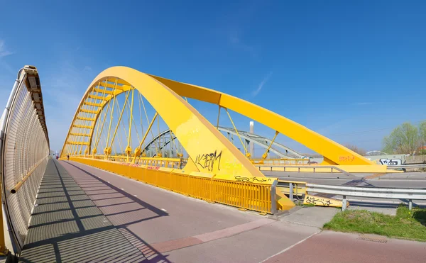 Yellow arch bridge