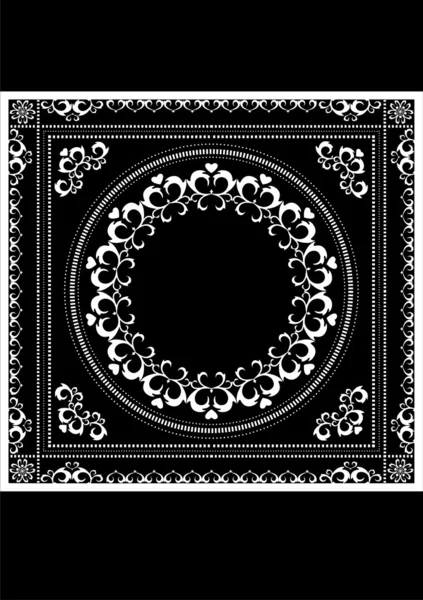 Decorative pattern frame for napkin