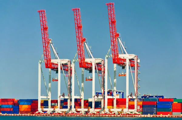 Three Port Cranes