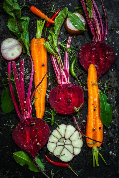Carrot and beetroot