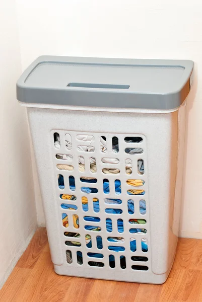 Basket for storage of laundry at home