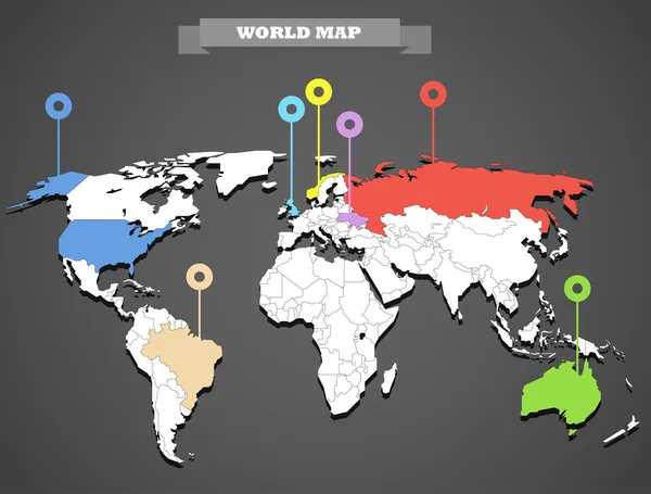 world map infographic template