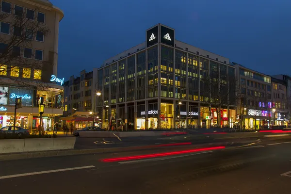 Germany, Berlin, February 20, 2013 . Evening view shopping street