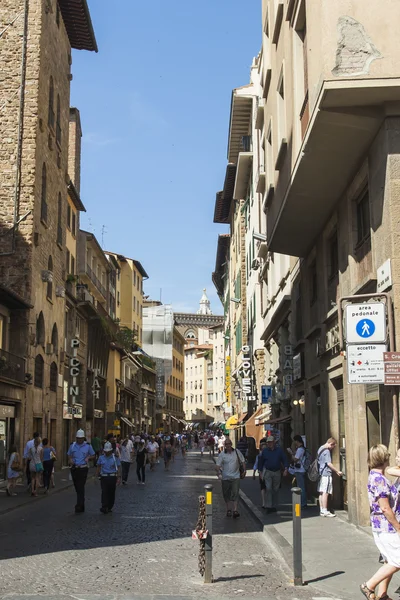 Florence, Italy , June 23, 2012 . Tourists on city streets to see the sights of Florence