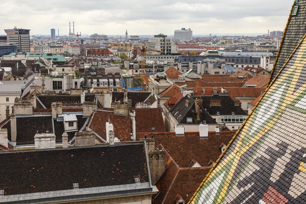 Vienna, Austria. View of city roofs from a survey platform of the Cathedral of Saint Stefan