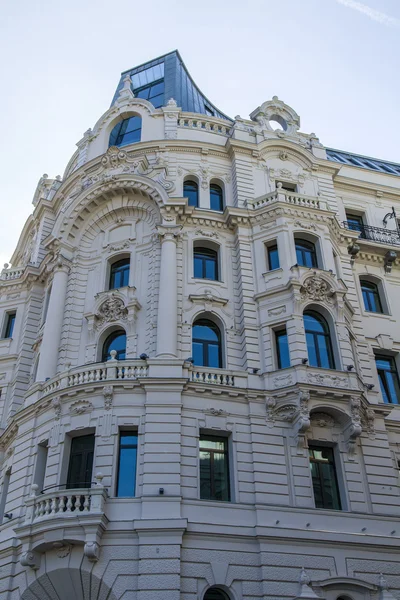 Budapest, Hungary. Architectural fragments of historic buildings