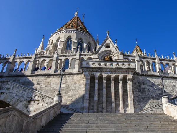 Budapest, Hungary . Fishermen \'s Bastion . Fishermen\'s bastion is one of the most recognizable and popular sights