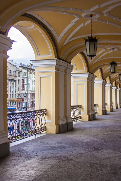 St. Petersburg, Russia. Gallery Gostiny Dvor building arcade