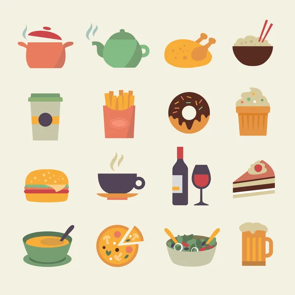 Flat Food Icons