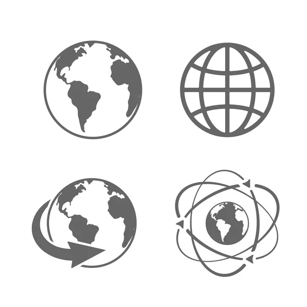 Globe earth icons