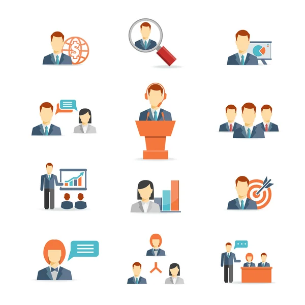 Business people vector icons