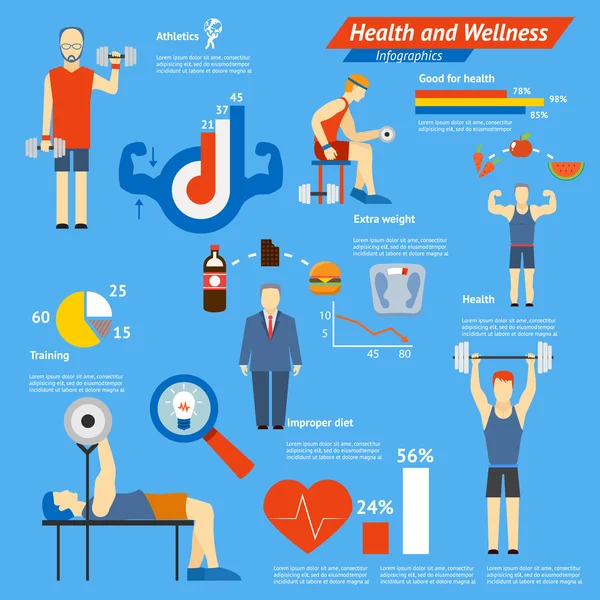 Sport and fitness infographics