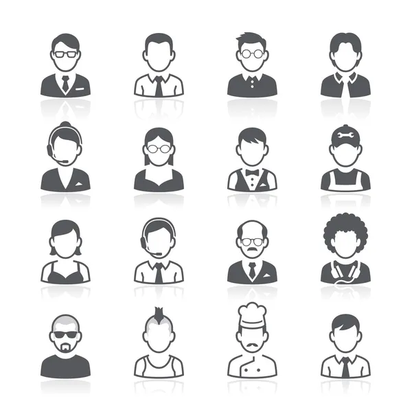 Business people avatar icons