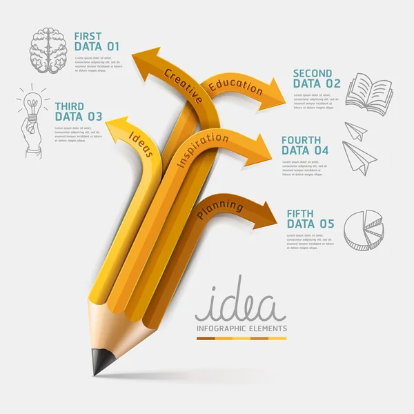 Education pencil Infographics