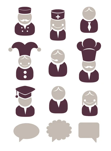 Profession icon set