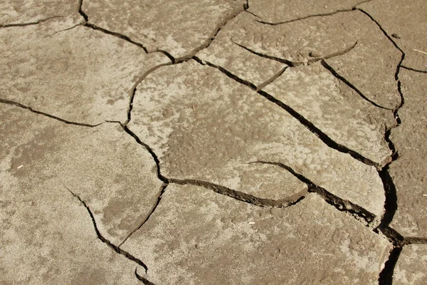 Global warming concept of cracked ground. Cracked and Arid Mud Ground Dry without water