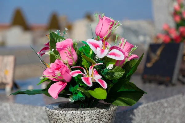 Flowers in the cemetery
