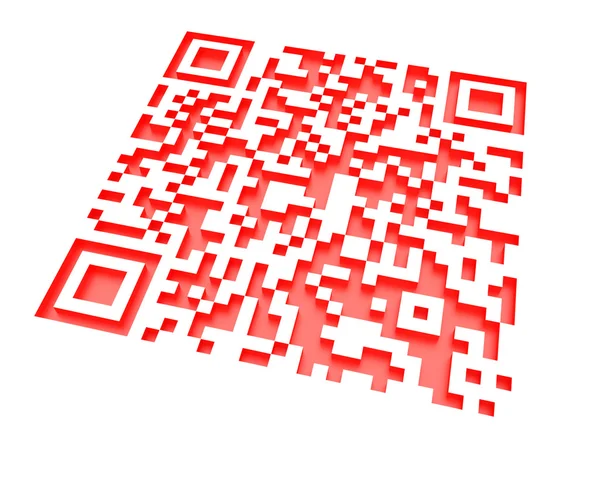 Monochromatic red QR code 2