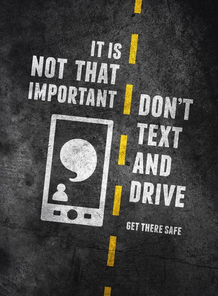Texting and driving warning — Stock Photo #29623533
