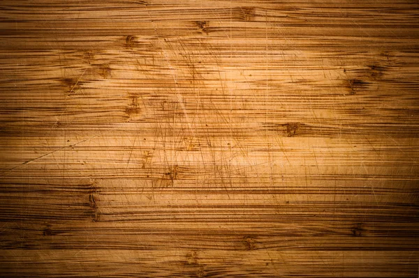 Wooden desk background with vignette