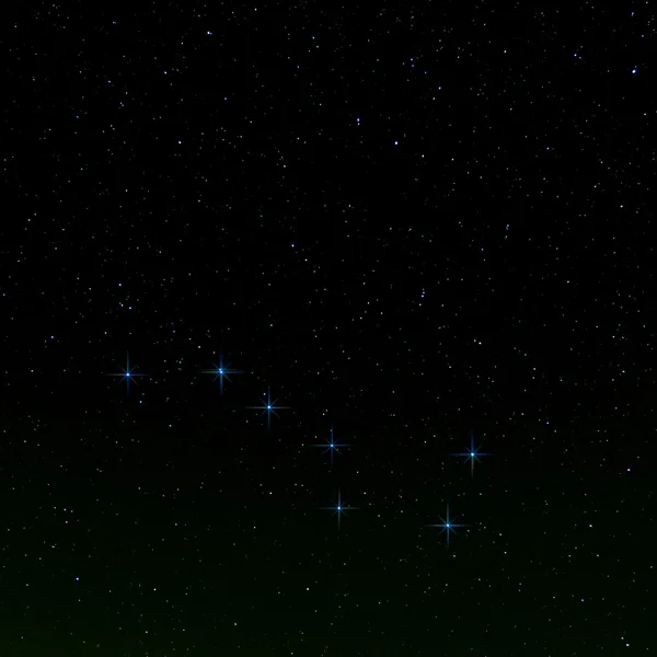 Ursa constellation on a dark sky background