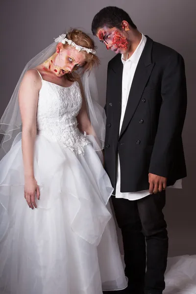 Wedding Day Zombie Bride and Groom