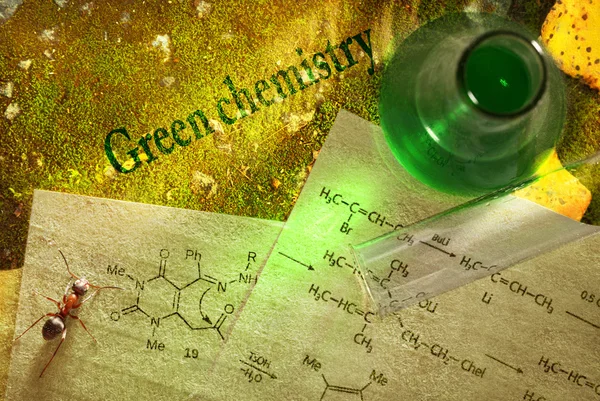 Green chemistry with reaction formula