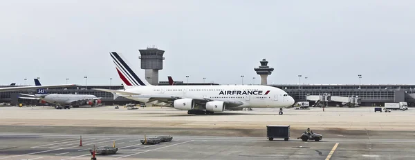 An AirFrance Airbus at Washington Dulles International Airport