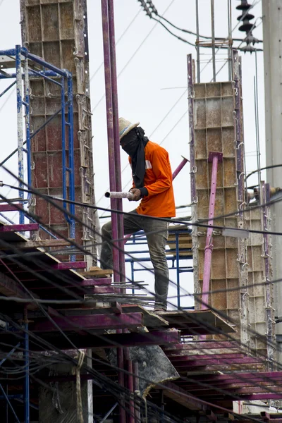 Labor working in construction site