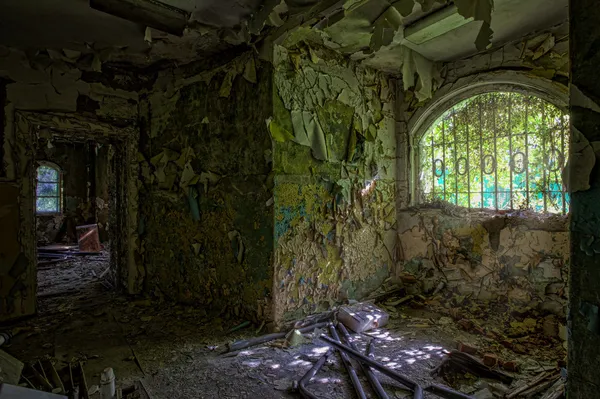 Forgotten century-old mansion. Gdansk - Poland.