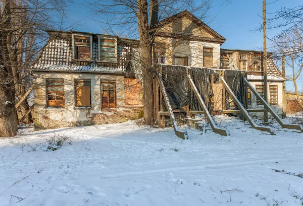 The ruins of an old mansion