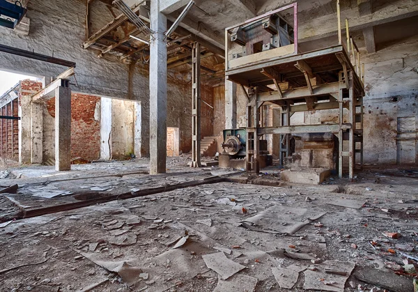 Old, abandoned and forgotten brick factory