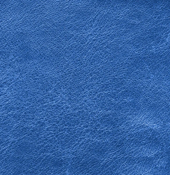 Blue leather texture closeup.